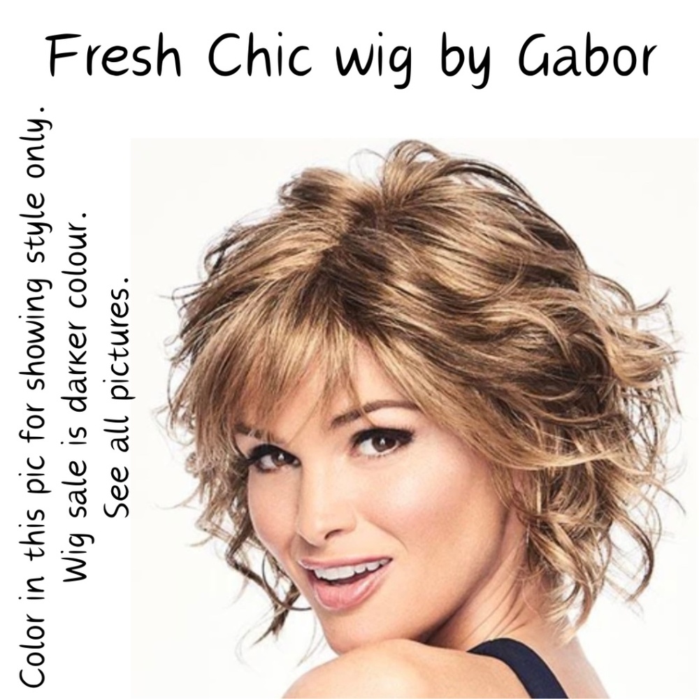 NWT Fresh Chich synthetic wig by Gabor in Dark Chocolate Colour